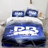 3PCS Bulls Bedding Set Printed Duvet Cover Closure Includes 1 Duvet Cover & 2 Pillowcases for All Seasons Bedroom Decor