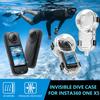 60M Invisible Dive Case Waterproof Camera Protective Case Seamless Underwater Protective Cover for Insta360 X5 Camera
