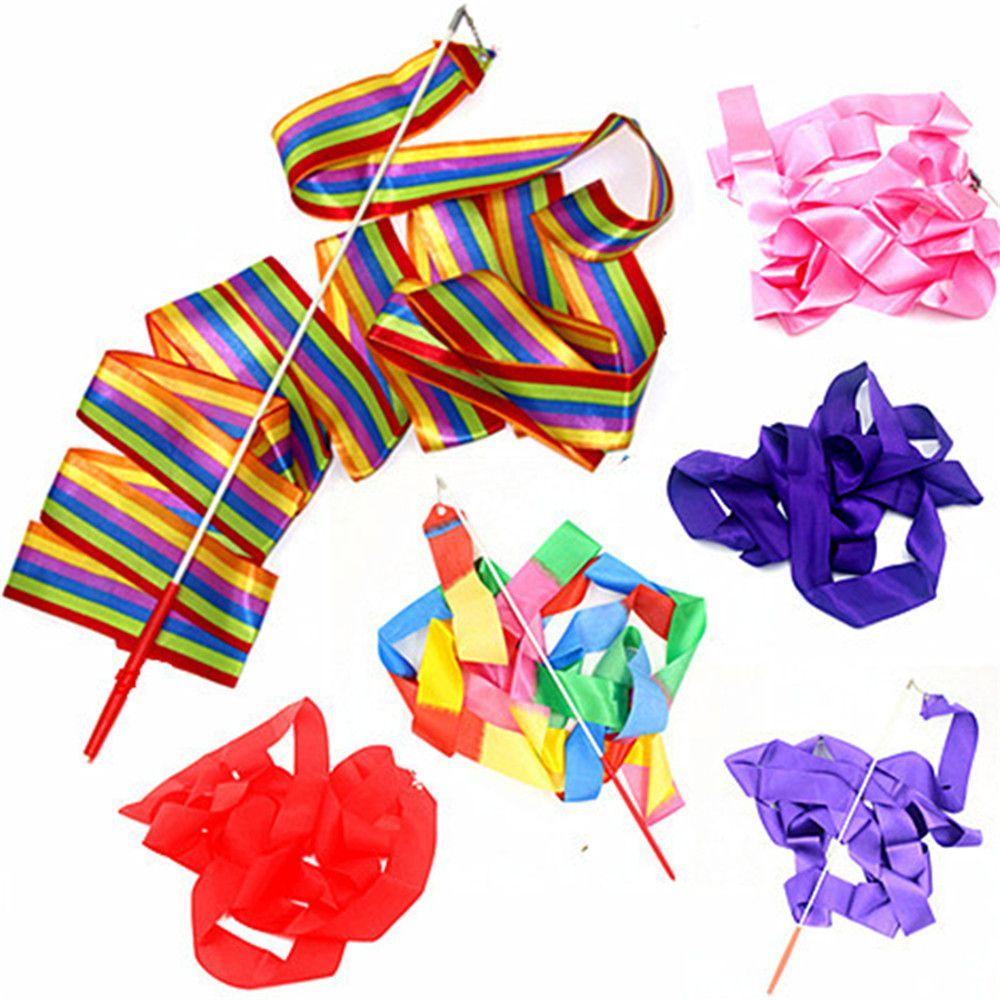 Adult Ballet Professional Twirling Rod Art Ballet Streamer 4M Props Dance Stick Gymnastics Ribbons