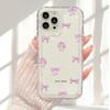 Colorful Bow Print Clear Case for Samsung Galaxy S25 S24 S23 S22 Ultra Plus S21 FE A55 A35 A15 A34 A54 5G Shockproof Phone Cover