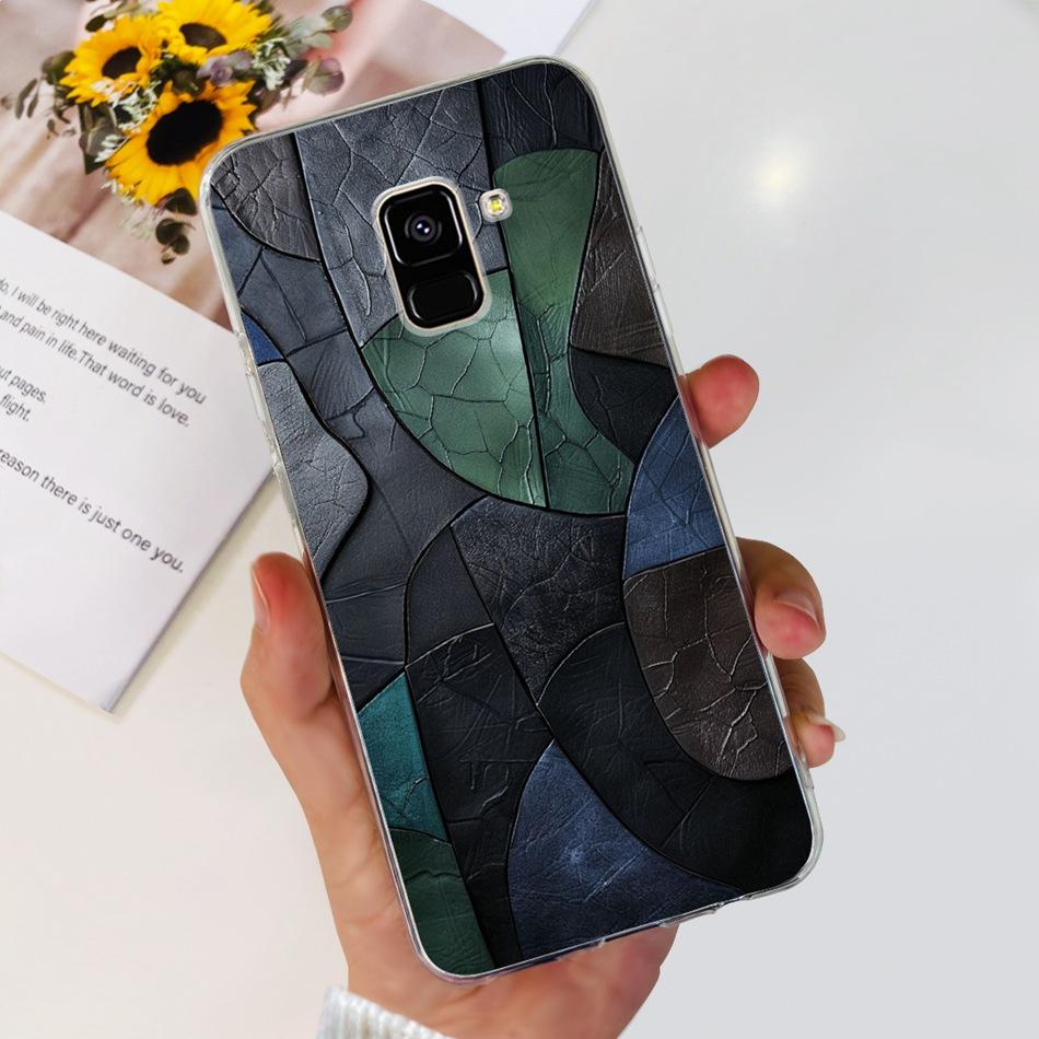 Для Samsung Galaxy A8 (2018) / A8+ (2018) Мягкий силиконовый TPU чехол SM-A730F A530F для Samsung A 8 A8 Plus, милые чехлы с мультяшными пандами