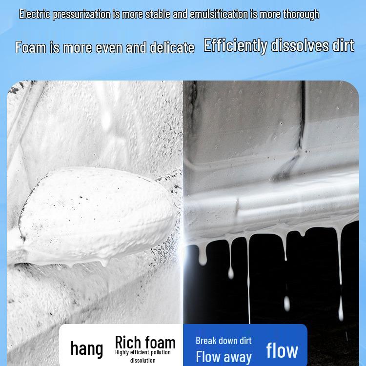 Электрический пенораспылитель для мойки автомобилей, бытовой инструмент для полива и садовый инструмент с воздушным давлением для чистки автомобилей