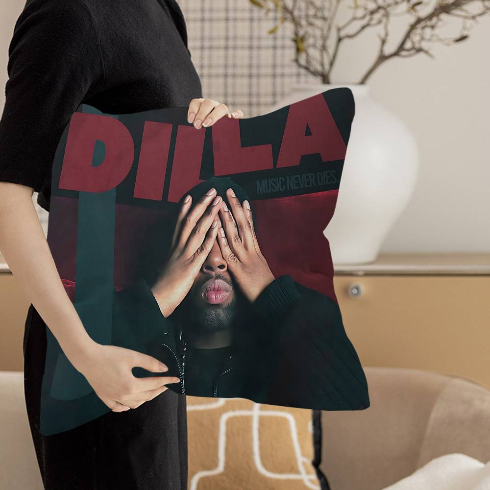 J-J D-Dilla Декоративная Подушка для Комнаты Эстетика Наволочка Домашний Декор Спальня Диван-кровать Диван Подушка Чехол 45X45