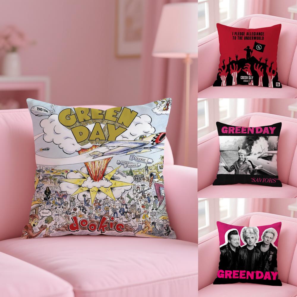 G-Green Day S-Saviors Наволочка Мягкий Короткий Плюш Двусторонний Принт Домашний Декор Машинная Стирка Наволочка Подарок