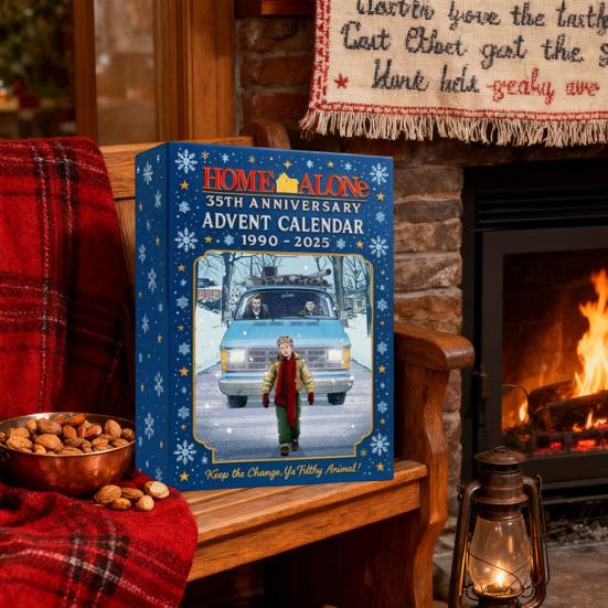 Movie Advent Calendar 2025 24 Days Acrylic Ornament with Movie Themes Christmas Countdown Decor for Tree Kids' Room