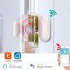Приложение Smart Life Умные датчики открытия/закрытия дверей Wi-Fi Датчик окна Независимый магнитный умный датчик двери Управление через приложение Alexa Tuya