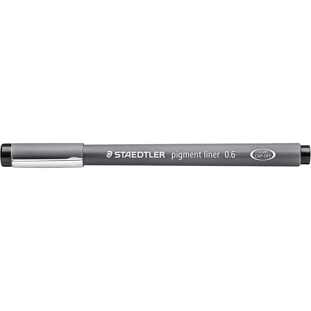 Staedtler Водостойкий пигментный лайнер Черный 0,6 мм 10 шт. 308 06-9