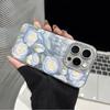 Премиальный синий роза для iPhone17promax Apple 16 лазерный чехол для телефона 14/13 большое отверстие 15