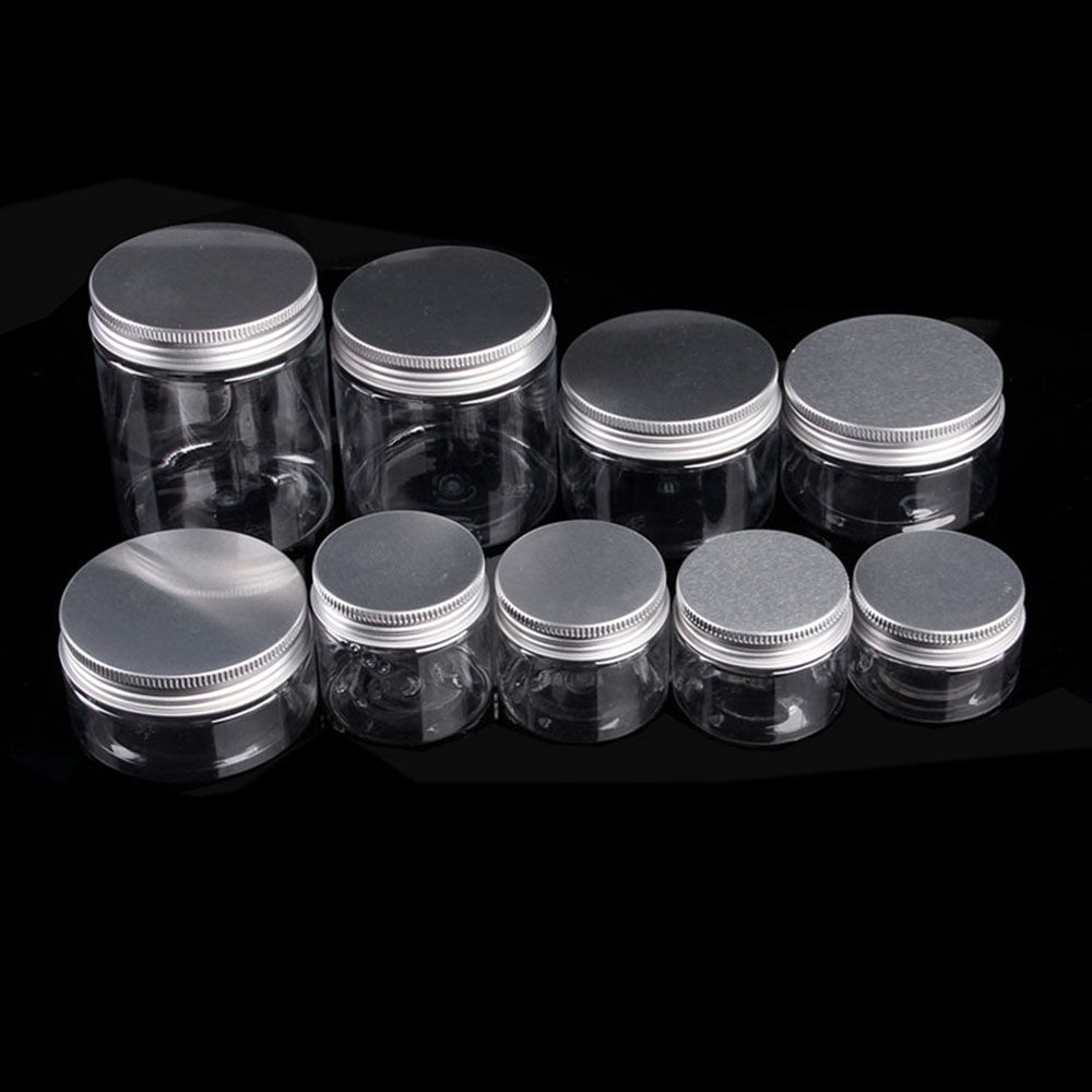 30-250ML Oil Wax Lip Balm Storage Container Empty Jar Aluminum Cap Tin Pot