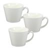 Yamaka Shoten Mino Ware Soup Cups and Mugs Family Tableware Set 400ml Diameter 11 X 9cm Microwave and Dishwasher Safe Made In Japan HD Plain White
