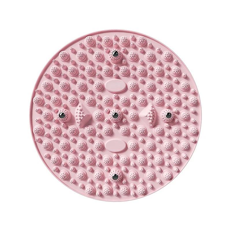 Пальцевый пресс Массажная доска для ног для домашнего использования Бамбуковая доска для ходьбы с пальцами Толстая круглая массажная подушка для ног