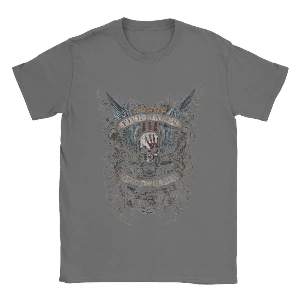5FDP Five Finger Death Punch T Shirt Fashion Tees Short Sleeve Crewneck T-Shirts Pure Cotton Gift Idea Tops