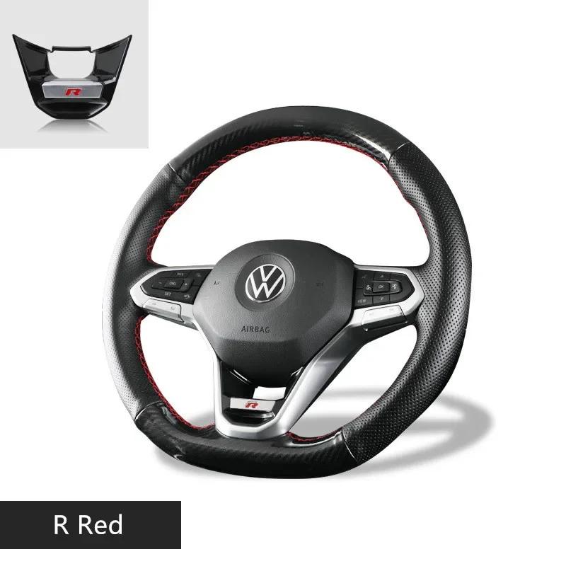 2025 Hot Car Steering Wheel Emblem Sticker Decals for Volkswagen VW Golf 8 MK8 Magotan CC Tayron X Touareg Accessories