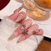 Stainless Steel Zircon Star Pendant Necklace for Women Exquisite Sweet Slider Necklace Vintage Casual Versatile Jewelry Gift New