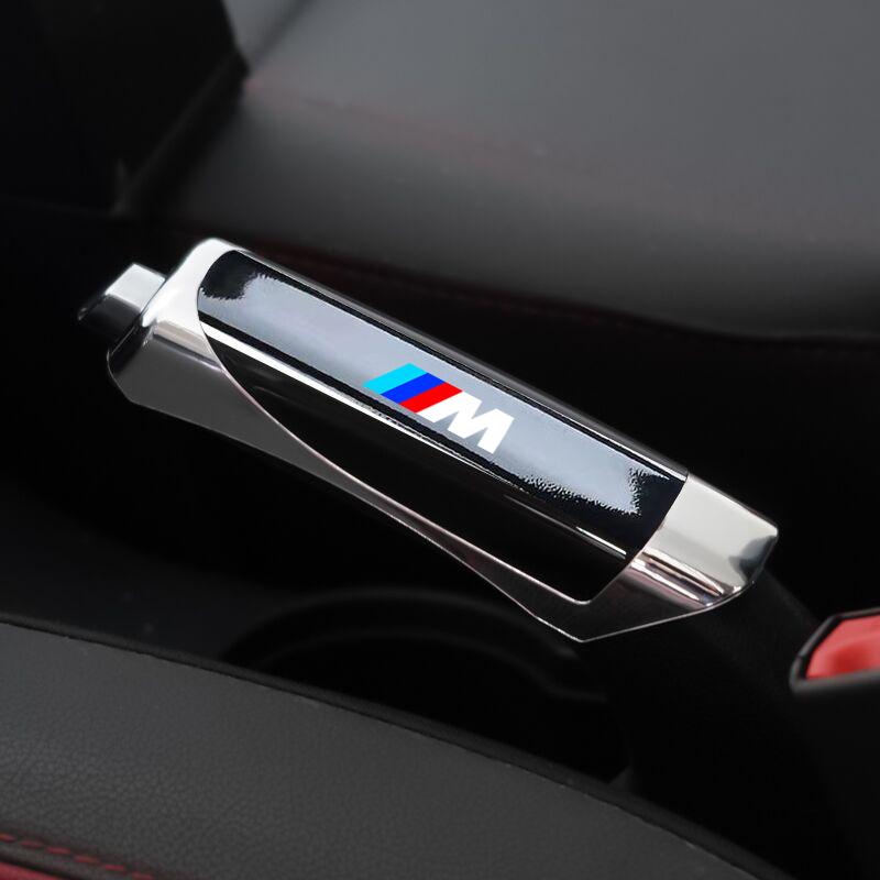 CLT1 Car Hand Brake Cover Handbrake Grips Protection Carbon Fiber For BMW M Emblem E46 E36 E34 F10 E90 F30 E60 F30 E53 E30 E92 E87