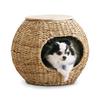 Dog Cat House Rattan Style Pet House Ball Natural PHR-B4035