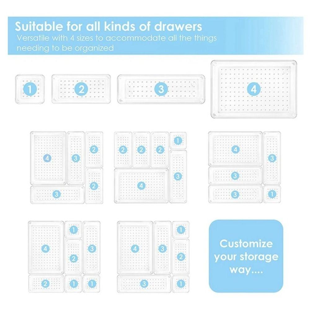 Прозрачный настольный ящик для хранения, ящик для косметики, органайзер, коробки, новый органайзер для хранения