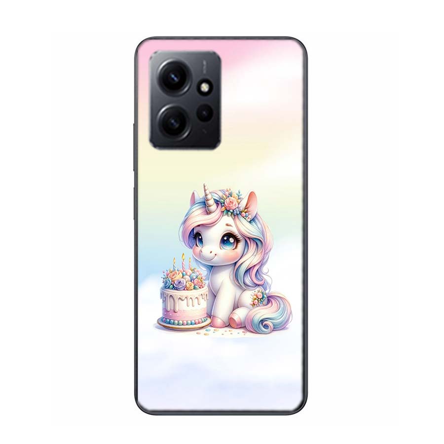 Милый Чехол для Телефона с Единорогом для Xiaomi Redmi 12 13C 14C 12C Note 14+ 13 Pro 5G Plus 10 10A 10C 9 9A 9C 9T 8 8A K70 Pro Прозрачный T