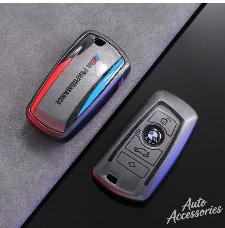 ORWI7 Car Key Case Cover Protect Shell For BMW 1 2 3 5 7 Series X1 F48 X3 G20 X4 X5 G05 X6 F16 M40i M440i G02 G31 G23 F34 F15 Keychain