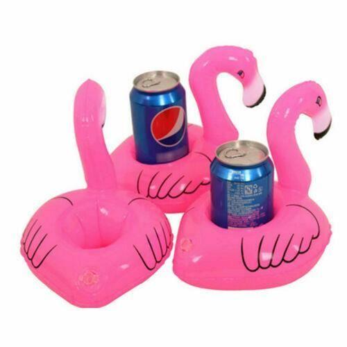 Porte boisson gonflable - NPW - Flamant rose - Vinyle - Extérieur - Adulte