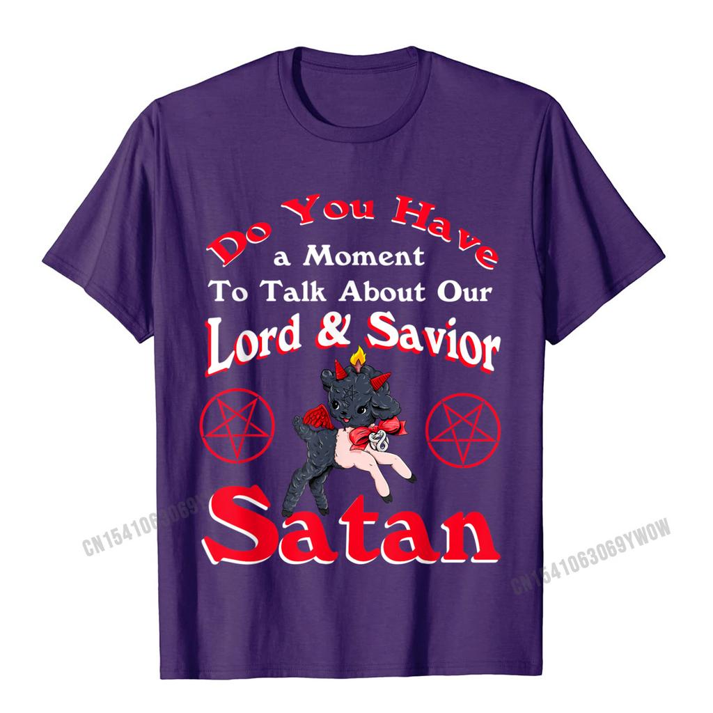 Satan Pentagram Funny Satanic Cute Baphomet Goat Occult TShirt Camisas Unisex Top TShirts For Unisex Tops Shirts Fashion Summer