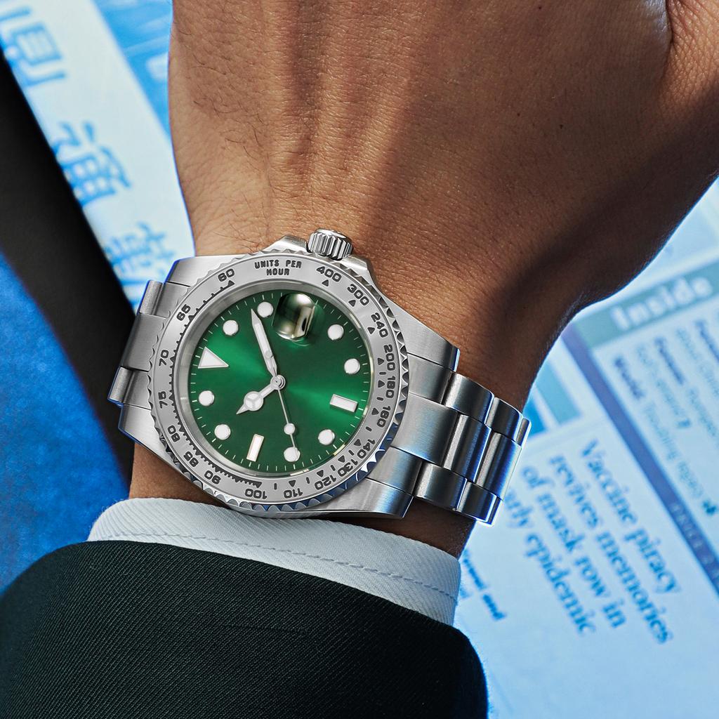 Daytona Наклонный керамический безель вставка 38,5*30,5 мм Металл специальный серебристый модуль вставки безеля аксессуары для часов