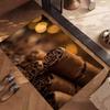 1Pc Cigar coffee beans pattern Rug - home decoration Carpet For Living Room Bedroom Flooring Computer Chair Area Rug