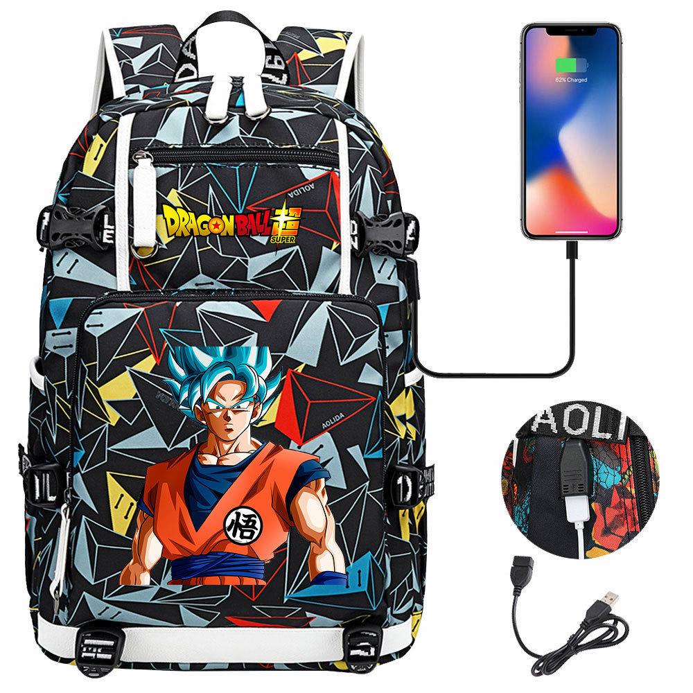 Sun Wukong USB Charging Large Capacity Teen Student Backpack Unisex Casual Travel Rucksack