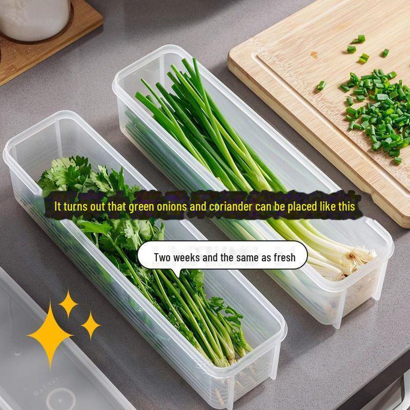 Коробка для хранения свежей зелени кориандра и лука-шалота для холодильника — сохраняет травы, лапшу и яйца