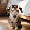 With Tie Pet Pharaoh Hat Set Pet Dress Up Pet Cosplay Costume Cat Dog With Tie Horn Cap Festival