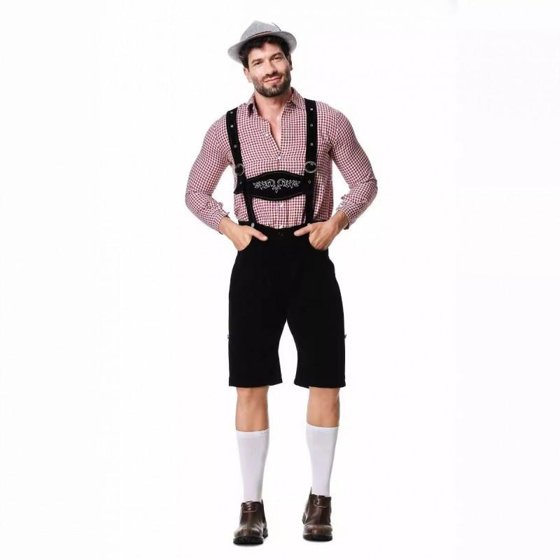 Mens Munich Beer Festival Costume Halloween Long Sleeve Gentleman Outfit Stage Performance Wear