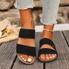 Мода 2025 Новые минималистичные сандалии-клинья для женщин с открытым носком, толстой подошвой, платформой, повседневные, с ремешком на щиколотке, слинги