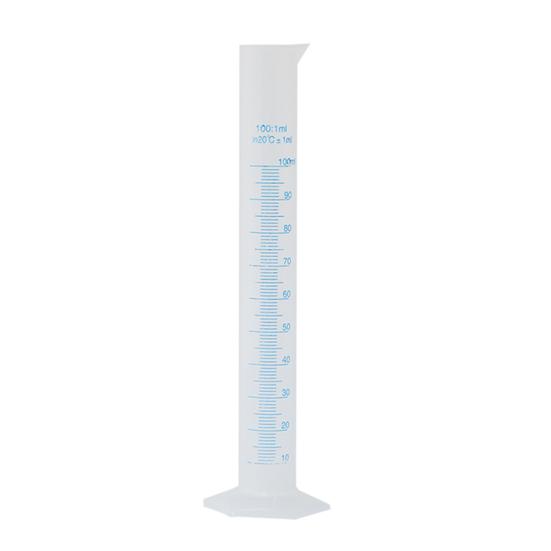 100ml Plastic Graduated Measuring Cylinder with Scale Chemistry Laboratory Tool