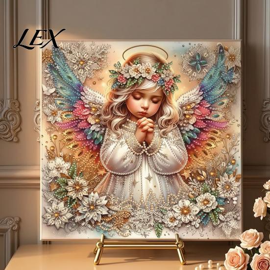 Home Wall Decoration Crafts Butterfly Faux Diamond Art Kit, Flower Peacock Hummingbird Pearl Stress Relief Activities 3D Sparkling Bead Painting Craft