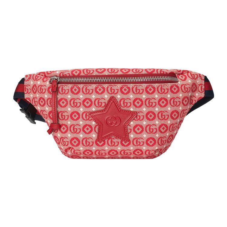 Gucci Поясная сумка GG Star Patch Canvas Red Blue Daily Street Style 502095-FABBD-6479