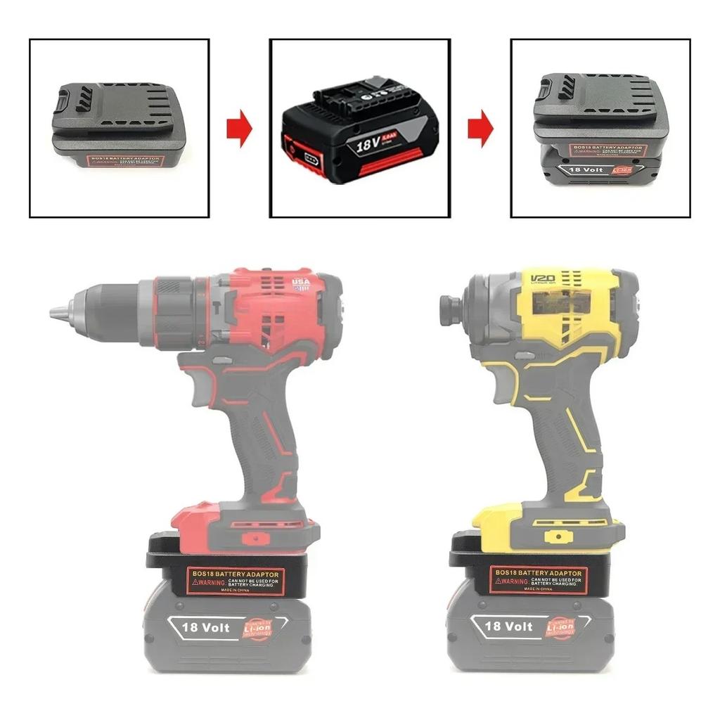 Адаптер батареи для инструментов CRAFTSMAN/Stanley 18/20V для батарей Bosch 18V к электроинструментам CRAFTSMAN/Stanley 18/20V