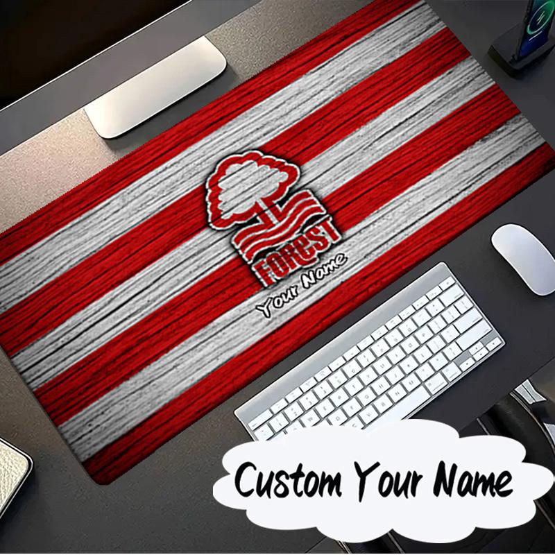 Custom Name Mouse pad Forest Club Emblem Mouse pad, Gaming Mouse Pad, keyboard pad, Desk Decor for computer notebook Fan Birthday Gift