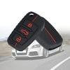 Для A1 S1 A3 S3 A4 A6 RS4 TT Q3 Q7 2005-2013 чехол для дистанционного ключа автомобиля, защитный чехол для кожи, силиконовый чехол для автоматического ключа, брелок без ключа