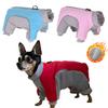 Зимняя мягкая теплая одежда для собак с D-образным кольцом на толстой флисовой подкладке Водонепроницаемая ветрозащитная куртка для маленьких собак Щенок Чихуахуа Однотонное костюмное пальто