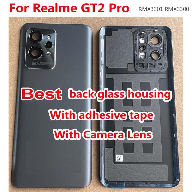 Best Quality Back Cover For Realme GT2 Pro Battery Cover Glass Panel Rear Housing Case Phone Lid Replacement GT 2 Pro