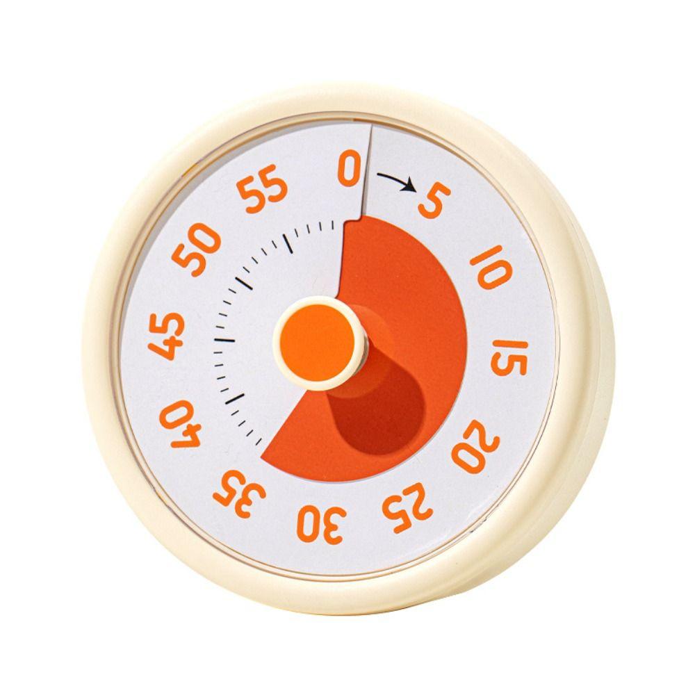 Plastic Silent Visual Timer 60 Minutes Countdown Timer Portable Kitchen Timer Student