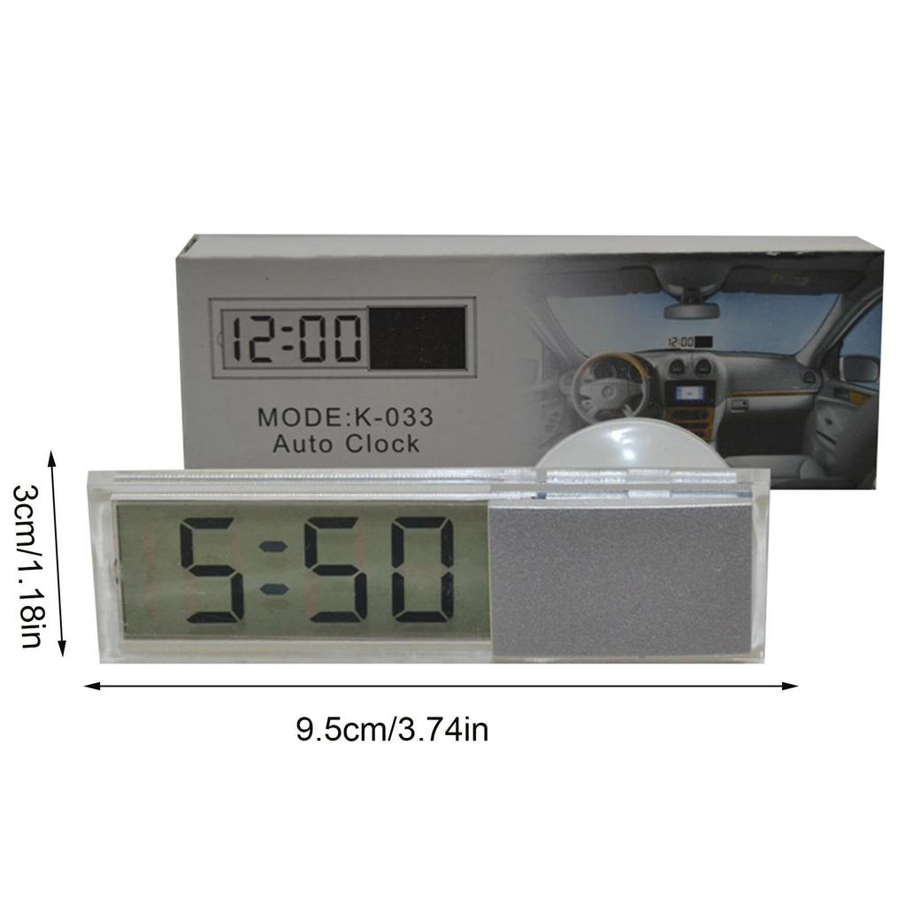 SOUFLY Car LCD Clock, Car LCD Clock | Car Clock Mount Watch with Suction