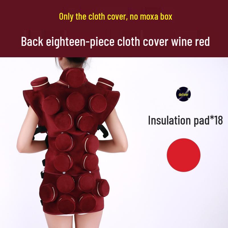 Portable Moxibustion Box with Cloth Cover for Single, Dual, Three, Four, or Six Linked Cans - Ideal for Waist, Dazhui, Neck, and Knee.