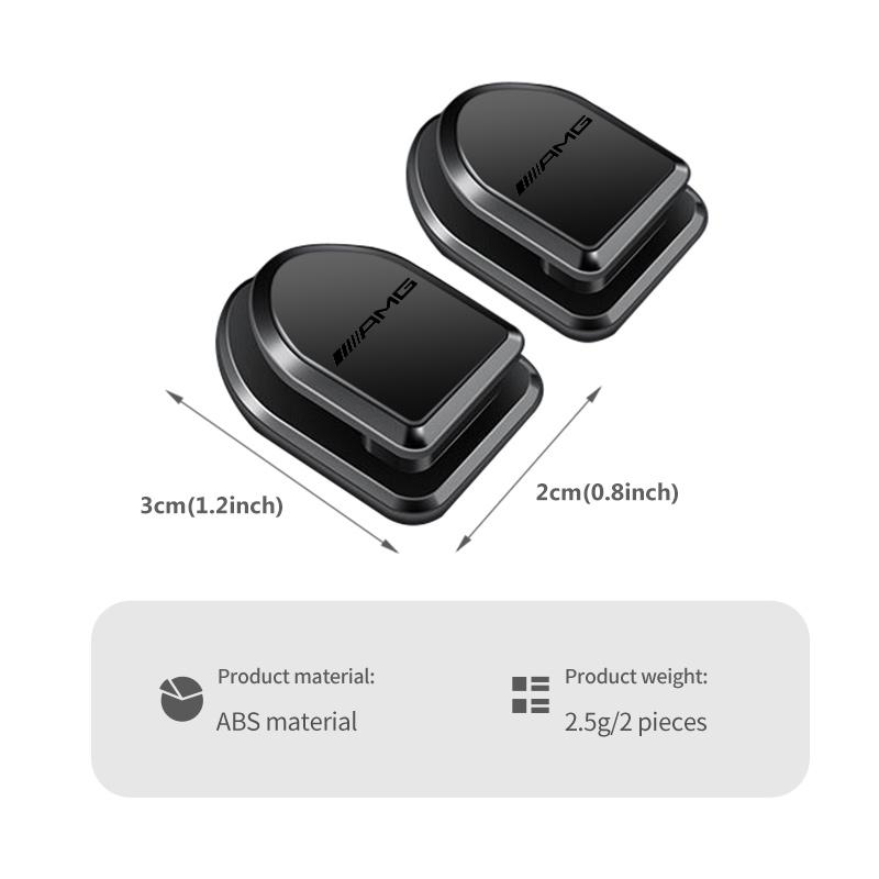 For AMG 2/4Pcs Car Mini Storage Hook Multifunctional Key Data Line Storage Rack Mercedes Benz GLC GLE GLK W190 W201 C180 C200 FF72