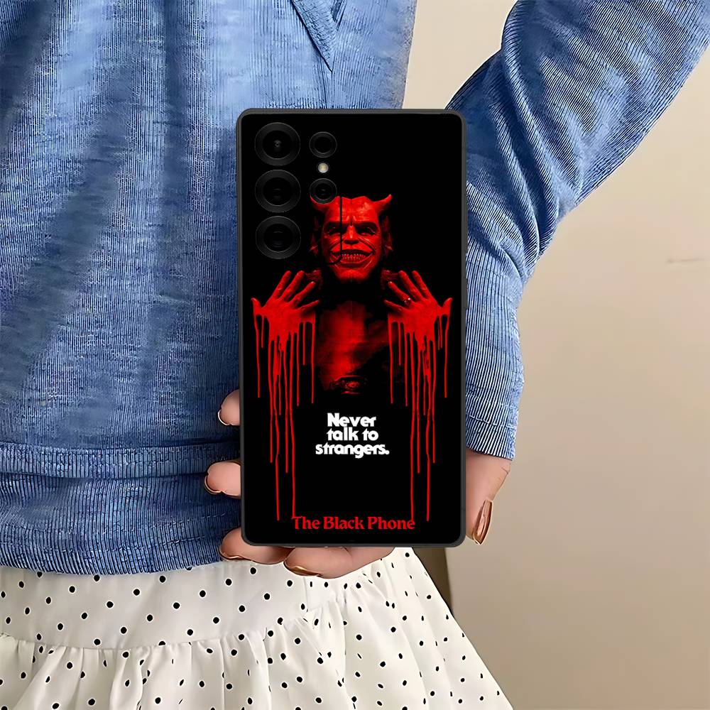 Чехол для телефона в стиле фильма ужасов The B-Black P-Phone для Samsung S 24 Fe 25 Ultra Plus 20 Lite 21 30 22 23 24 22 Ultra 5G Fundas