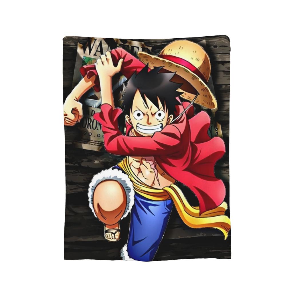 Sanji Vinsmoke Luffy Anime Flannel Blanket Awesome Throw Blankets for Sofa Bedding Lounge 150*125cm Rug Piece,