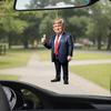 1 шт. Акриловое рождественское украшение в стиле Трампа, подвесное украшение для автомобиля и дерева, идеальный праздничный подарок, забавный мультяшный кулон