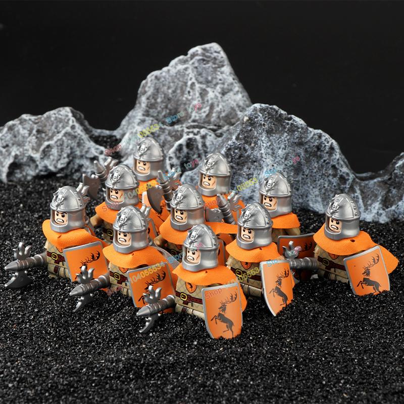 Movie Series Orc Uruk-hai Army Action Figures Mini Bricks Doll Assemble Building Blocks MOC DIY Toys for kid gift