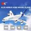 Wltoys XK A120 Airbus A380 Model Plane 3CH EPP 2.4G Airplane with LED Light