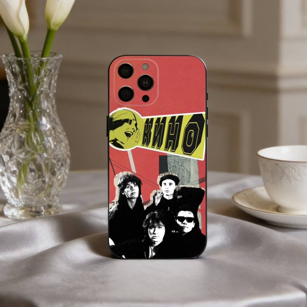 R-Russia Rock B-Band Viktor Tsoi K-Kino Phone Case For iPhone 17,16,15,14,13,12,11 Plus,Pro Max,XS,Soft Silicone Black Cover